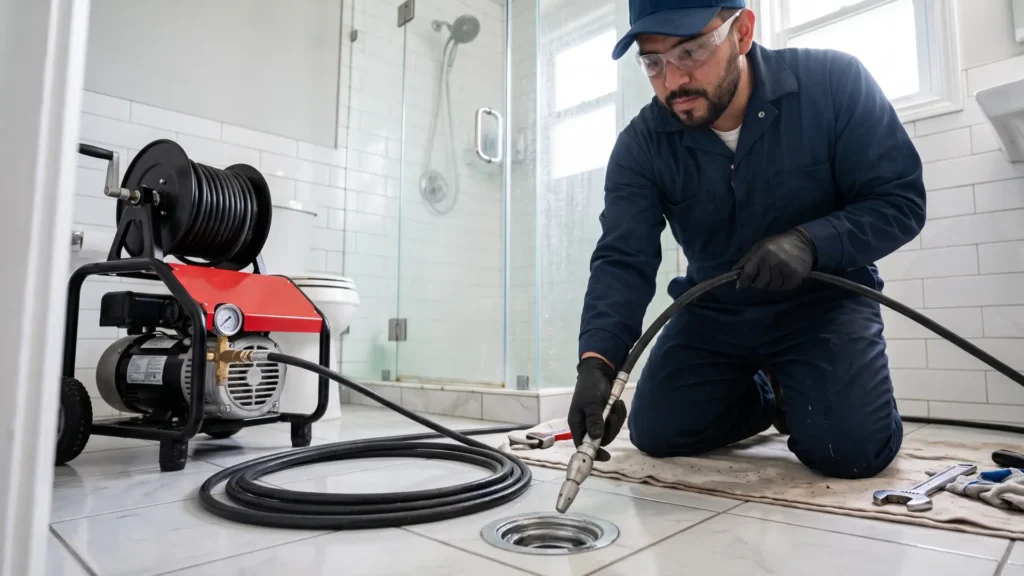 Thumbnail-For-Bathroom Drain Cleaning Service: What to Know Before You Decide-By-EZ Flow Hydrojetting